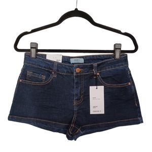 FOREVER 21 Dark Blue Denim Low Rise Jean Shorts 29 NWT